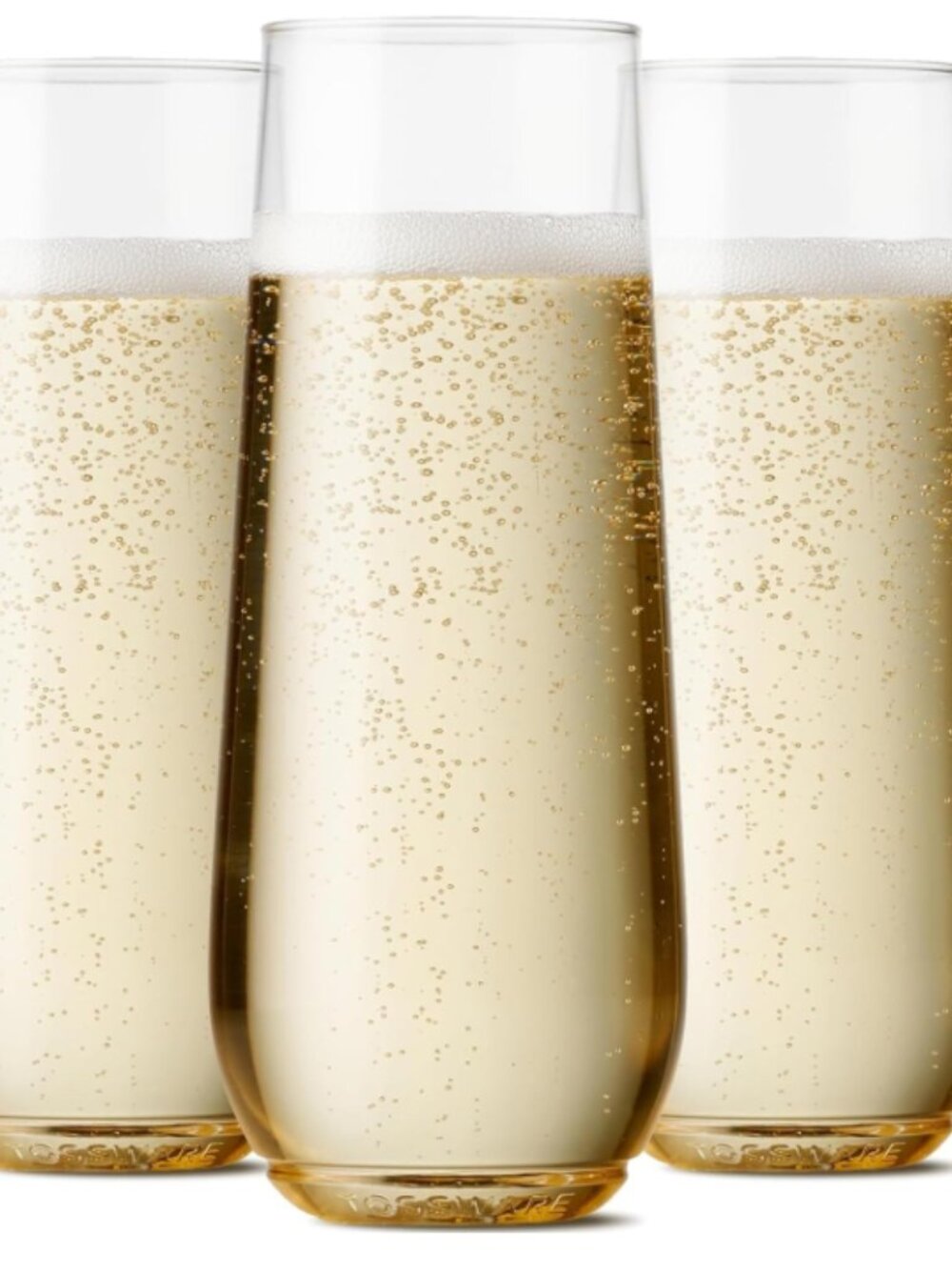 🥂 Tossware 9oz Clear Champagne Flutes - 2 Boxes of 12 (24 Total Flutes) 🥂
